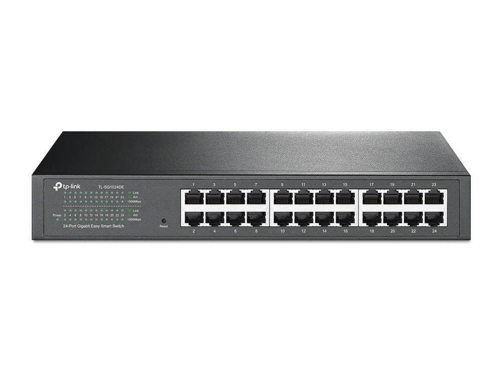 Switch Gigabit cu 24 de porturi 10/100/1000 Mbps Easy smart configuration, Tp-Link TL-SG1024DE