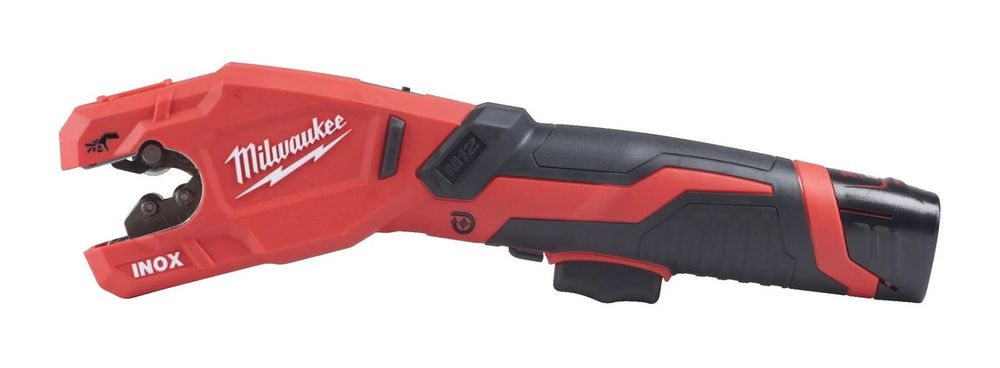 Taietor de tevi cu acumulator M12 Milwaukee RAPTOR, pentru tevi din otel, cu incarcator M12, 4933479242