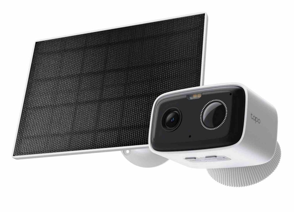 Camera supraveghere Wi-Fi cu panou solar Tapo C400 KIT, 2MP, Iluminare duala, audio bidirectional, baterie, IP65