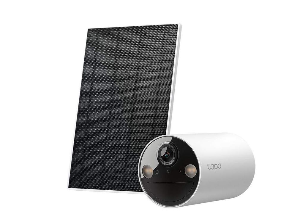 Camera supraveghere cu panou solar si baterie Tapo C410 KIT, 2K 3MP, Wi-Fi, iluminare duala, audio bidirectional, detectie cu AI, IP65
