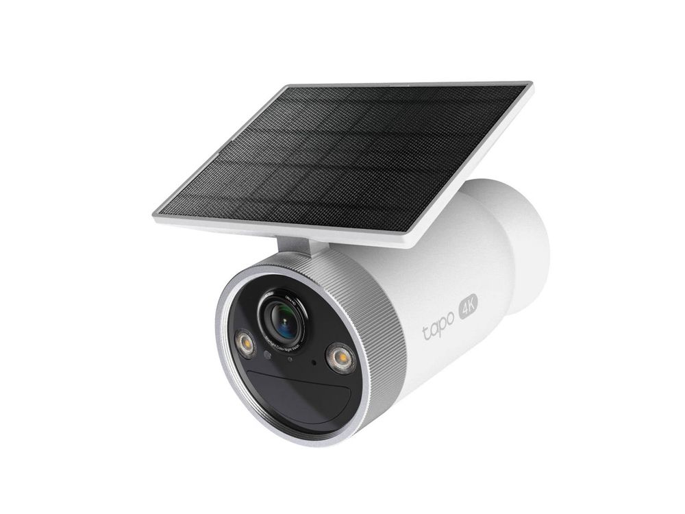 Camera supraveghere cu panou solar si baterie Tapo C465, 4K 8MP, Wi-Fi dual band, iluminare duala, audio bidirectional, detectie cu AI, slot microSD, IP65