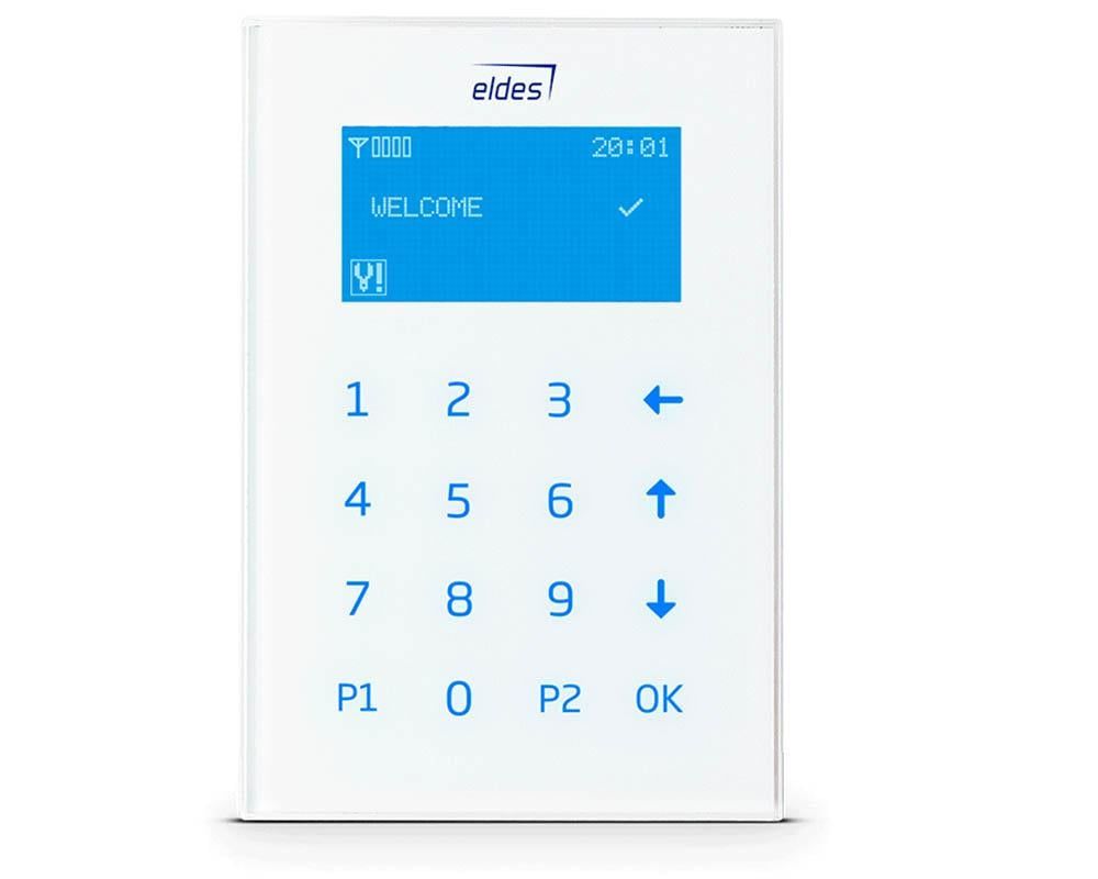 Tastatura LCD pentru Esim 264/364 TouchScreen, alba, Eldes EKB2W