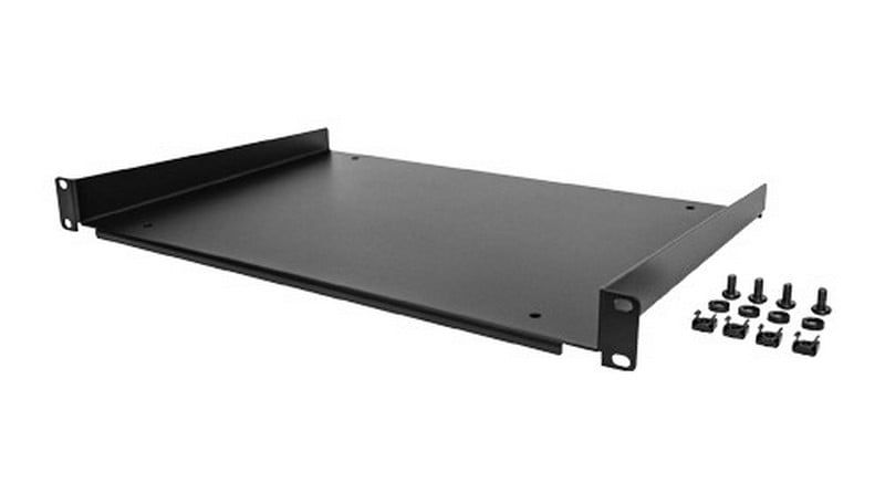 Tava rack 19 inch fixa, 1U, adancime 300mm, metalica, incarcare 15kg, negru RAL9004, Atu Tech ASY-S-1U300