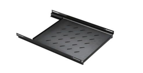 Tava culisanta cu adancime de 350mm, pentru rack de 600mm, capacitate 30kg, Safer SAF-MOBSHELF350-RK600FLOOR