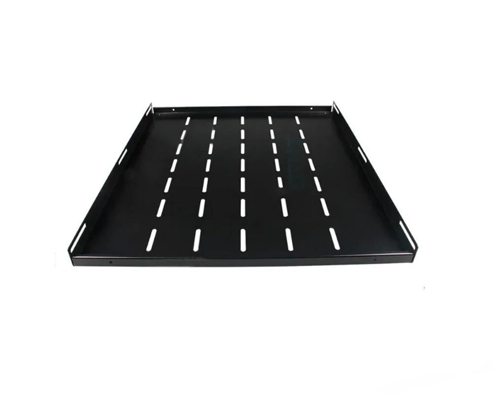 Tava rack 19 inch fixa, adancime 550mm, metalica, incarcare 90kg, negru RAL9004, Safer TAVAF80-FLOOR
