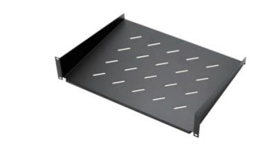 Tava fixa pentru rack de perete, cu prinderi, 1U, 400mm, capacitate 20kg, Safer SAF-FIX400-RK600
