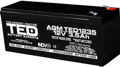 Acumulator VRLA, 12V, 3.5Ah, TED003133, 134x 67x 60mm