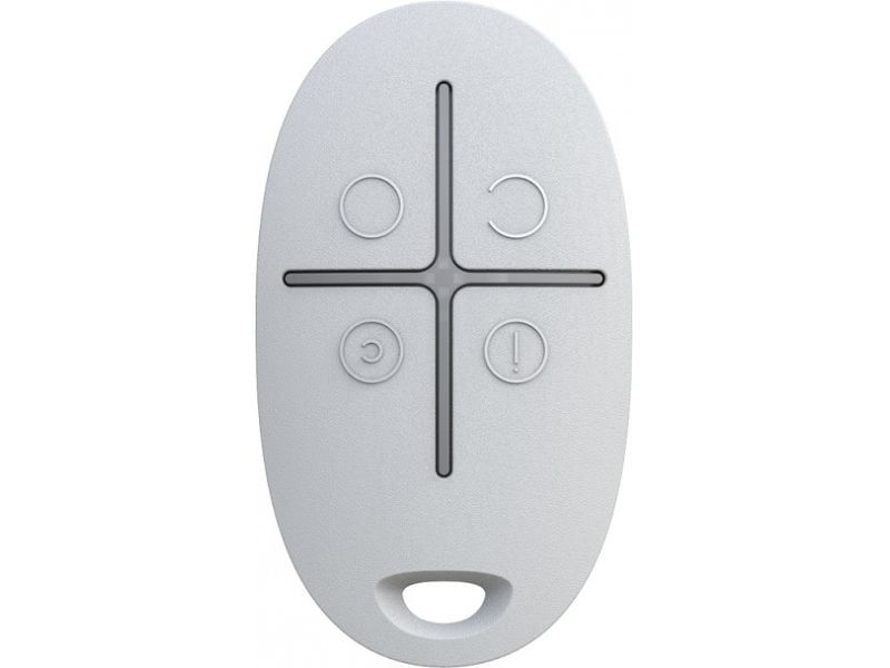 Telecomanda pentru sistem de alarma AJAX SPACECONTROL WH, cod saritor, anti frauda/sabotaj, distanta functionare 1.000m