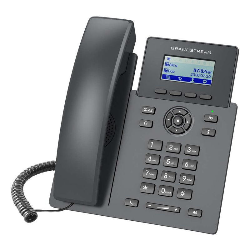 Telefon VoIP cu ecran color LCD, 2 Linii, 2 SIP, PoE, Grandstream GRP2601P