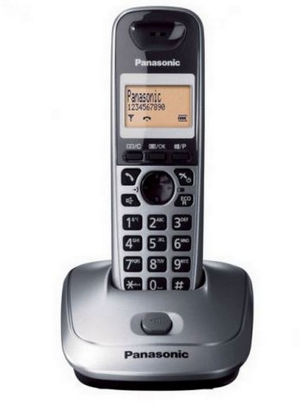 Telefon Panasonic fara fir, metalic, KX-TG2511FXM