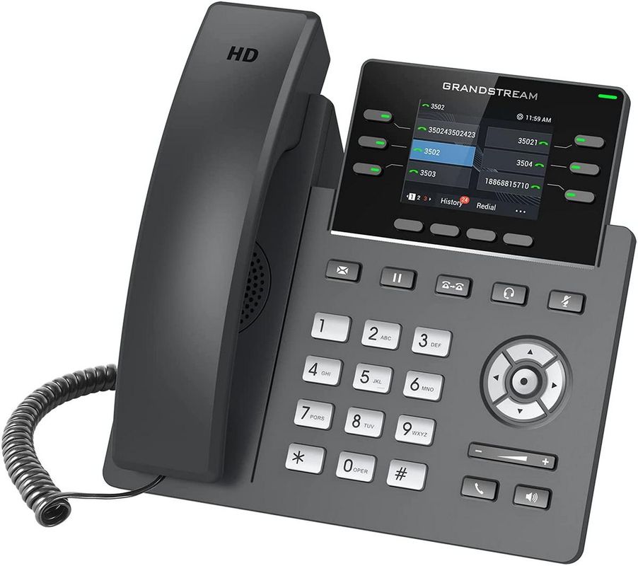 Telefon VoIP, 6 linii, PoE, Grandstream, GRP2613