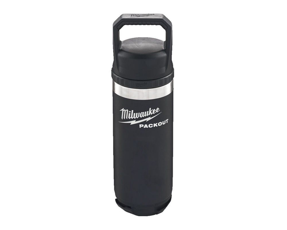Termos negru Milwaukee PACKOUT, 532 ml, cu capac, 4932493992
