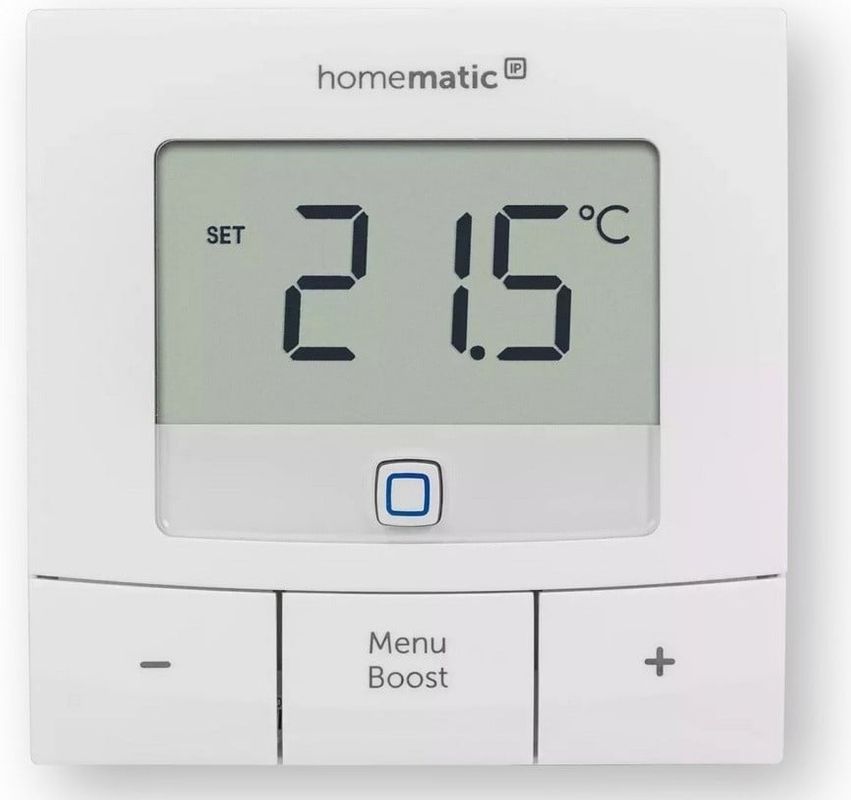Termostat pentru incalzire in pardoseala Homematic HmIP-WTH-B-2, 6 profiluri incalzire, raza actiune 250m, afisaj LED, aplicatie mobila