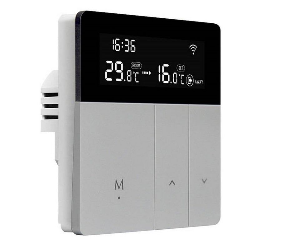 Termostat inteligent, Wi-Fi, TUYA, Smart Life, compatibil cu Alexa, Google Home, Avatto, WT50-WH-3A