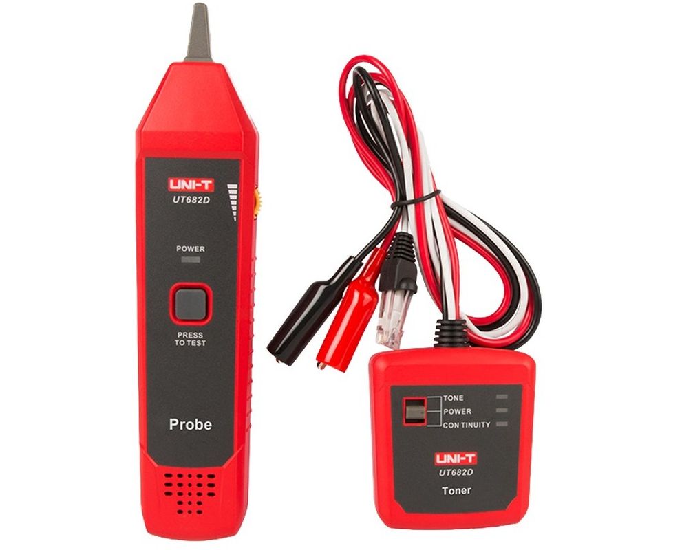 Tester cablu UNI-T UT682D, emitator si receptor, 9V