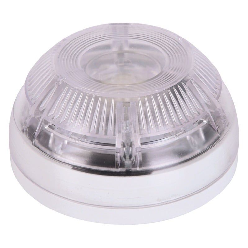 Lampa de avertizare adresabila cu lumina alba, izolator incorporat, 15-32VDC, material antiinflamabil UL94, TEKNIM TFS-1183W