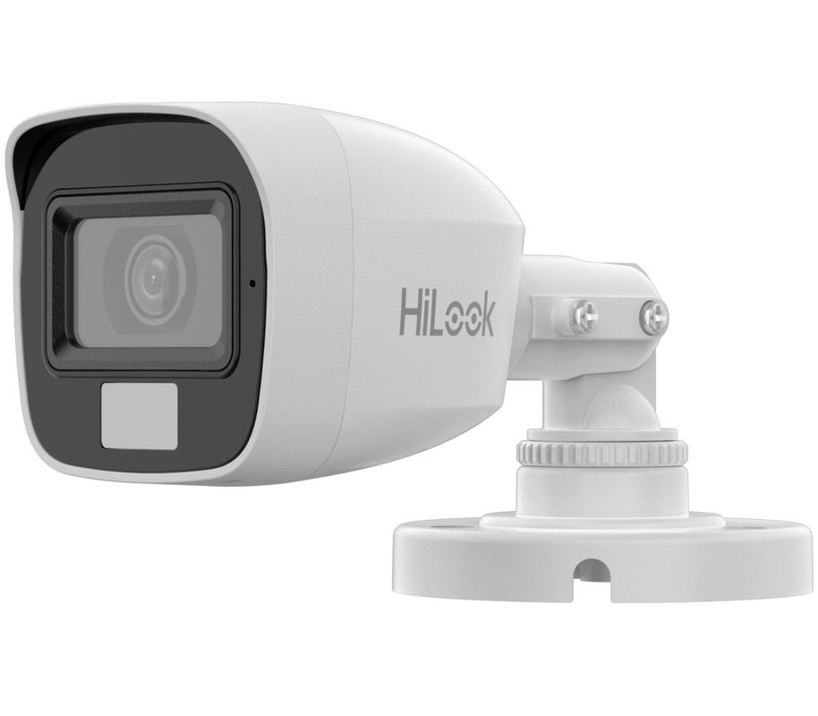 [RESIGILAT] Camera de supraveghere pentru exterior Hikvision HiLook THC-B157-LMS-R1, 3K 5MP, Iluminare duala 20m, 2.8mm, Microfon, IP66