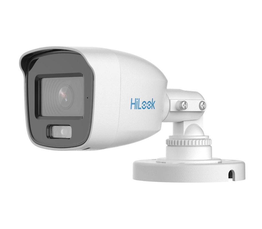 Camera supraveghere exterior Hikvision HiLook ColorVu THC-B159-MS, 5MP 3K, 2.8 mm, LED alb 20m, HDTVI, IP66