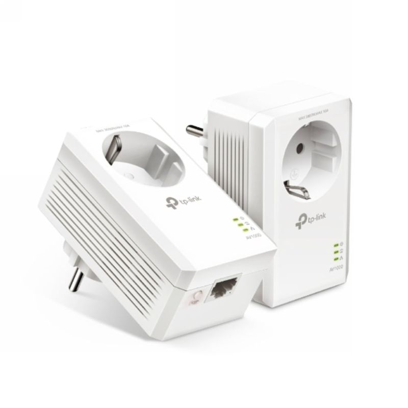 Kit transmisie internet prin reteaua electrica AV1000, 2 adaptoare, port Gigabit, criptare AES, TP-Link TL-PA7017P KIT