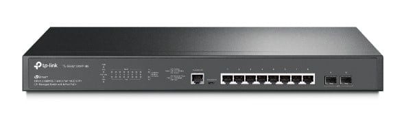 Switch PoE 11 porturi, Tp-Link TL-SG3210XHP-M2, 8x RJ45 Gigabit, 2x SFP, 1x RJ45 consola, 1x Micro USB, 240W, management L2+