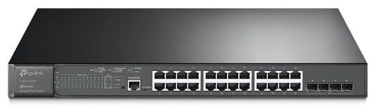 Switch PoE+, 29 porturi, Tp-Link TL-SG3428MP,  24x RJ45 Gigabit, 4x SFP Gigabit, 1 RJ45 consola, 384W,  management Omada