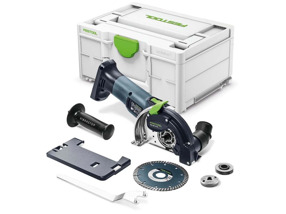 Sistem de taiere diamantat fara fir Festool DSC-AGC 18-125 FH EB-Basic, diametru 125 mm, fara acumulatori si incarcator, 576829