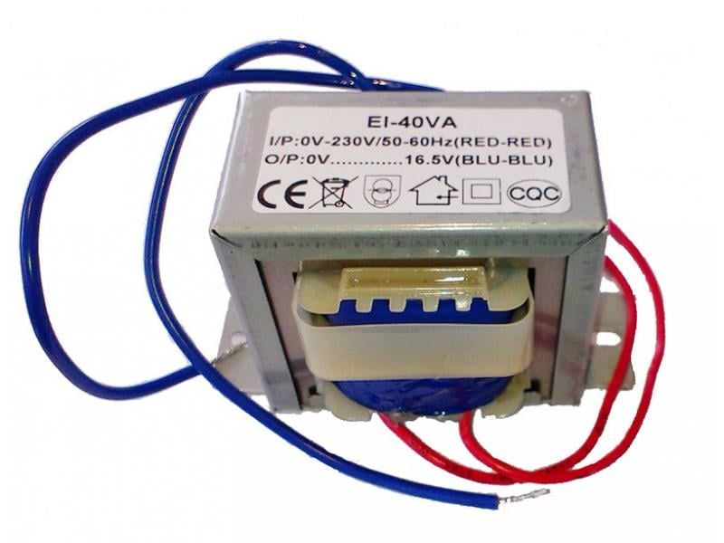 Transformator 16,5 V AC 40VA pentru centrala de alarma