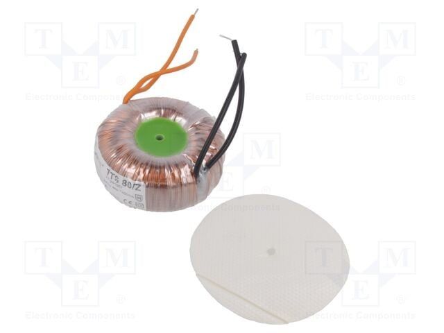 Transformator toroidal BREVE TUFVASSONS17124-9967, 80VA, 230VAC, 24V, 3.33A, IP00
