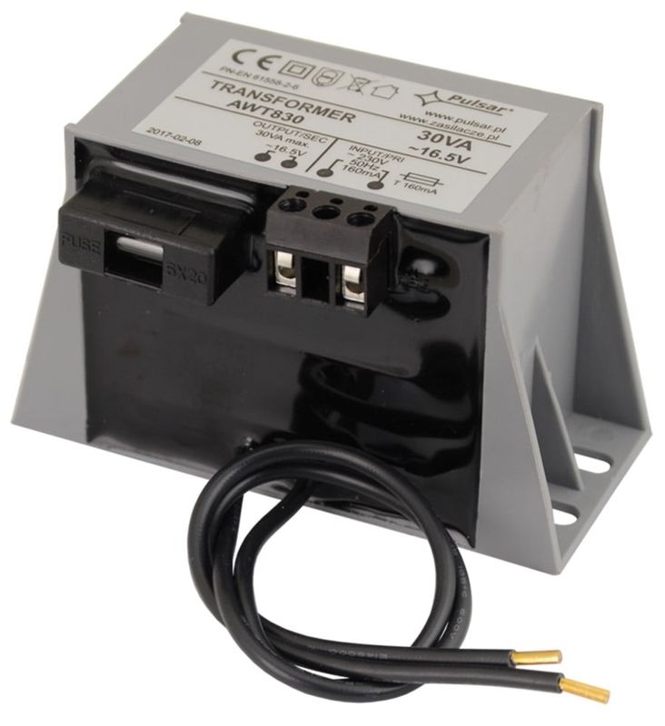 Transformator capsulat pentru sisteme de alarma 16V 30VA, Pulsar AWT830