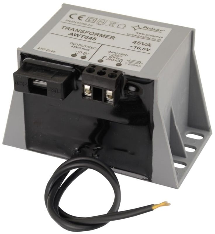 Transformator capsulat pentru sisteme de alarma 16V 45VA, Pulsar AWT845