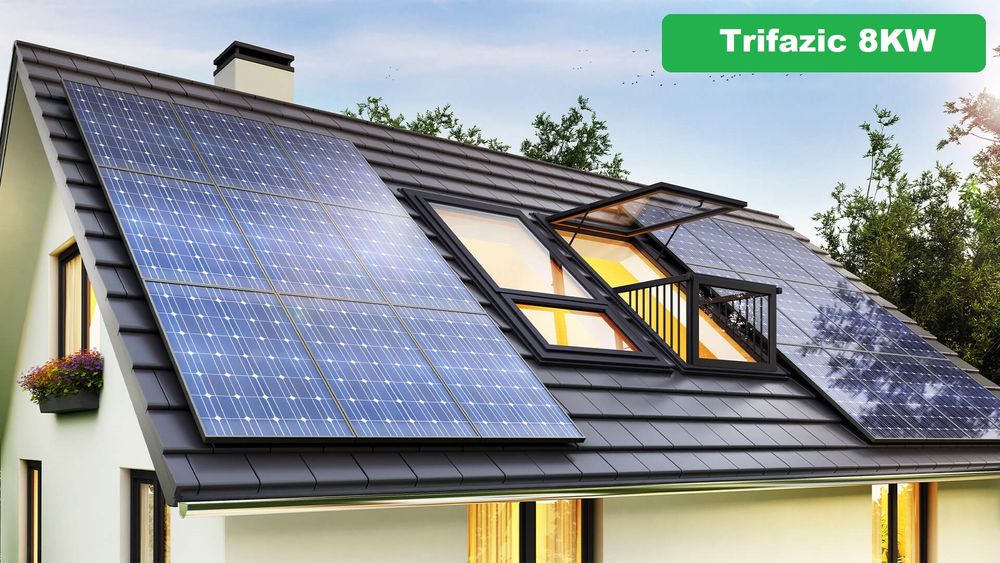 Kit solar complet 8 KW On Grid panouri Longi, invertor Growatt si toate accesoriile pentru montaj pe acoperis de tigla metalica incluse