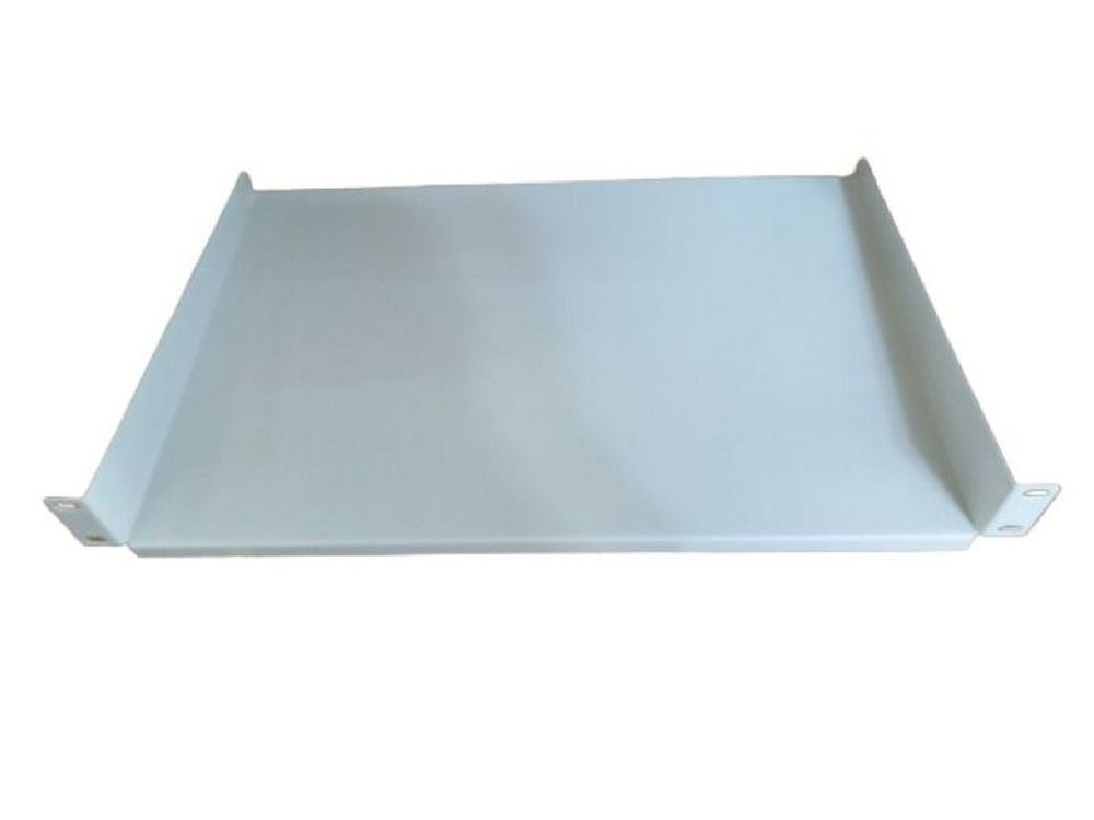 Raft fix pentru rack 19 inch, 1U, 483x 350x 300mm, capacitate 20kg, otel 1.2mm, gri, Braun Group TS-RACKSHELF-300