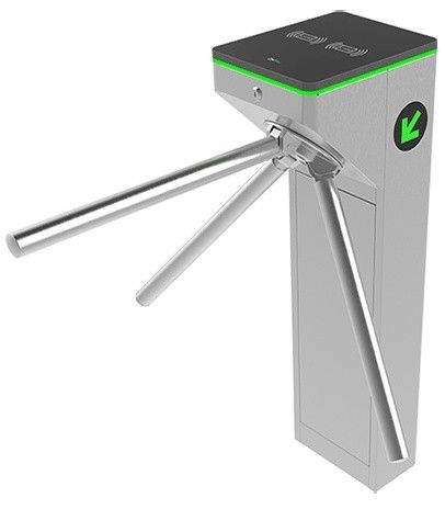 Turnichet control acces bidirectional ZKTeco ZK-MTS1000-PRO, 3 brate, otel inoxidabil, latime trecere 550mm, mod urgenta