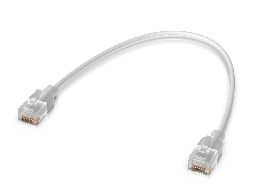 Patchcord Ubiquiti, Cat6, 15 cm, RJ-45, UACC-Cable-Patch-EL-0.15M-W