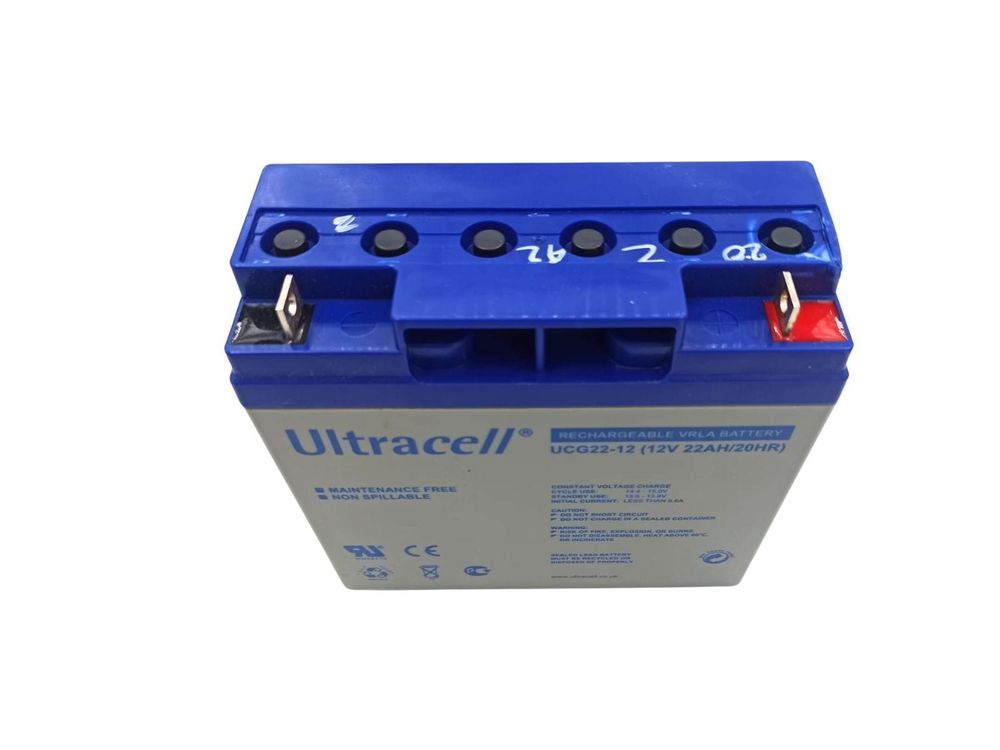 [RESIGILAT] Acumulator 12V, 22Ah, VRLA, Ultracell UCG22-12-R1, terminal F3
