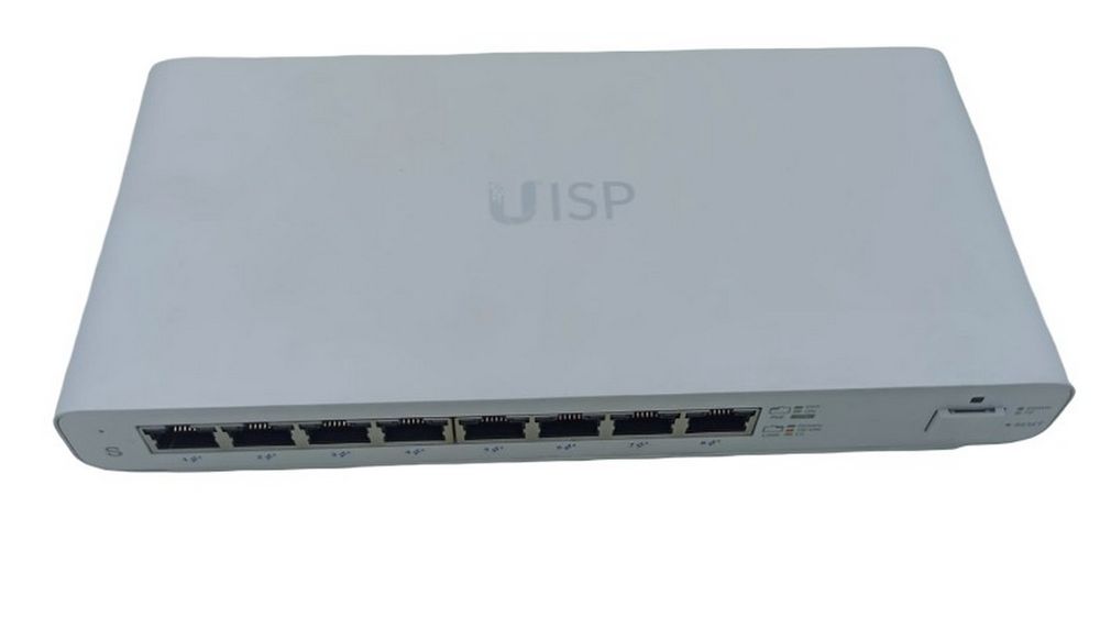[RESIGILAT] Switch 8 porturi PoE Gigabit, 1 port SFP, 110W, indicator LED, Bluetooth, Ubiquiti UISP-S-R2