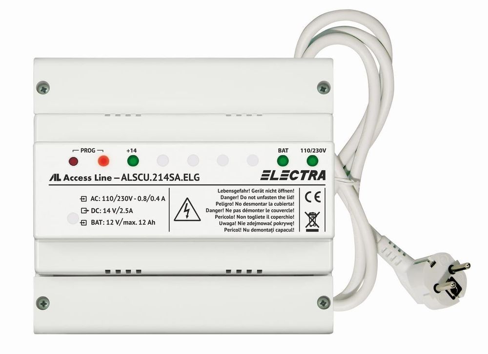 Unitate centrala de alimentare pentru cititorul RFID stand-alone, Electra, ALSCU.214SA.ELG