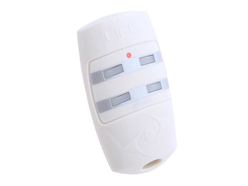 Telecomanda cu 4 butoane, 433.92 MHz, alb, Life BRAVO4