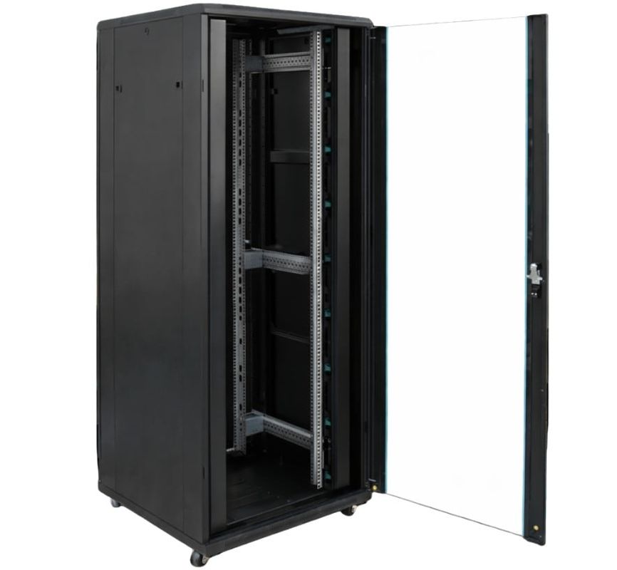 Cabinet rack podea 19 inch pentru retea XCAB Xcab, S, Xcab-32U8080S, 32U, 800x800mm, sarcina 800kg, negru
