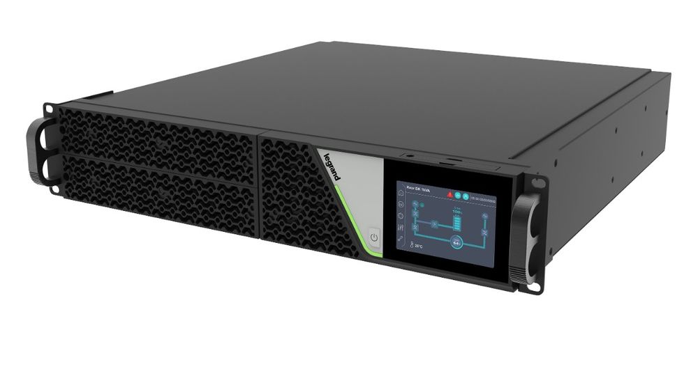 UPS Rackabil Legrand, 1000 VA, sinusoida pura, baterie interna, 6 prize, LEGRAND-311340