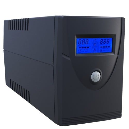 UPS, 600VA - 360W, functie Auto start, 2 prize Shuko, baterie inclusa, Safer UPS600VA