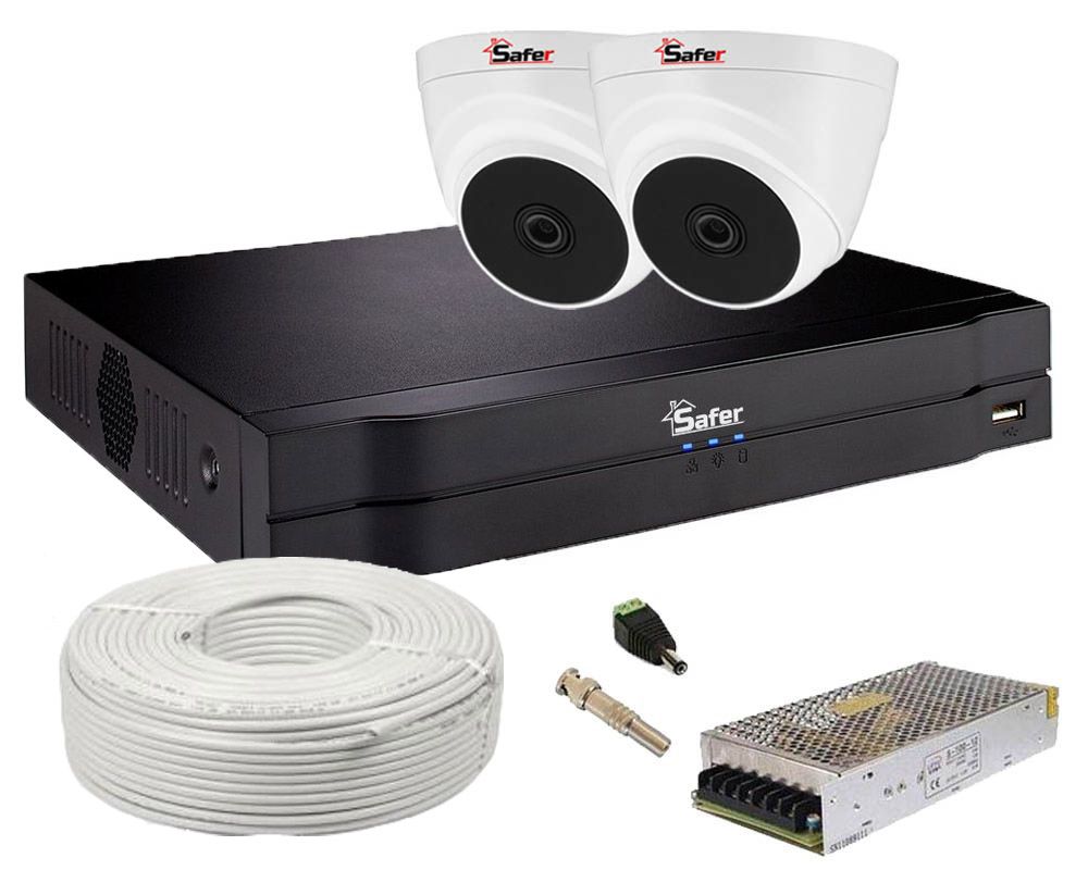 Kit complet supraveghere interior 2 camere Full HD