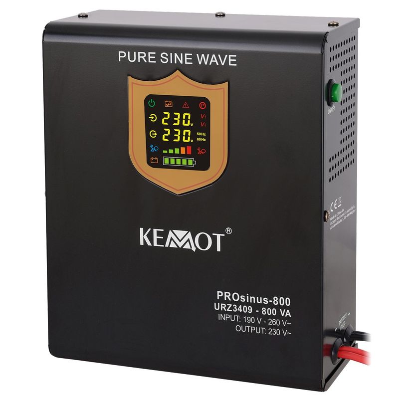 [RESIGILAT] UPS pentru centrale termice, cu Sinusoida PURA, 500W, pentru baterii de 12V, Kemo ProSinus, URZ3409-R