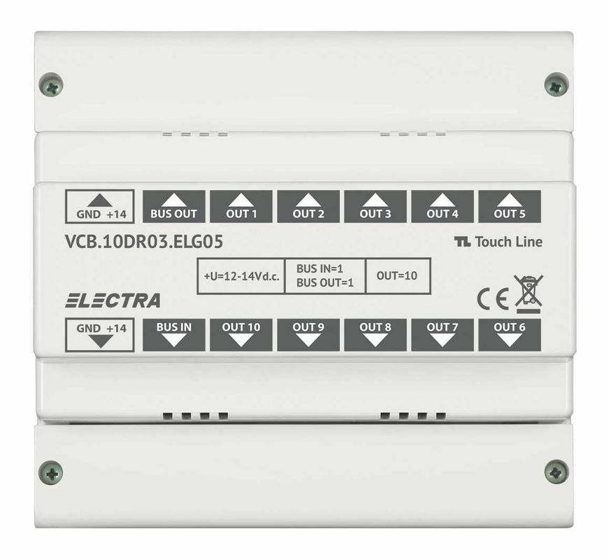Doza derivatie video 10 Familii, conexiune RJ45, Electra, VCB.10DR03.ELG05