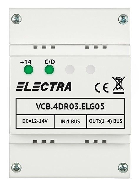 Doza de derivatie electra, 4 familii, RJ45, VCB.4DR03.ELG05