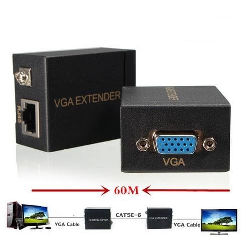 VGA Extender pe cablu UTP 60 metri