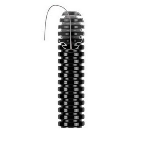 Tub copex Gewiss flexibil cu sonda, negru, diametru 20mm, rola 100 de metri
