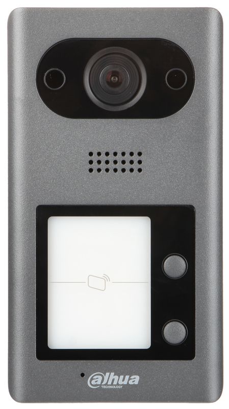 Videointerfon IP Dahua, de exterior, 2MP, 2 familii, IC, montaj aparent, VTO3211D-P2-S2