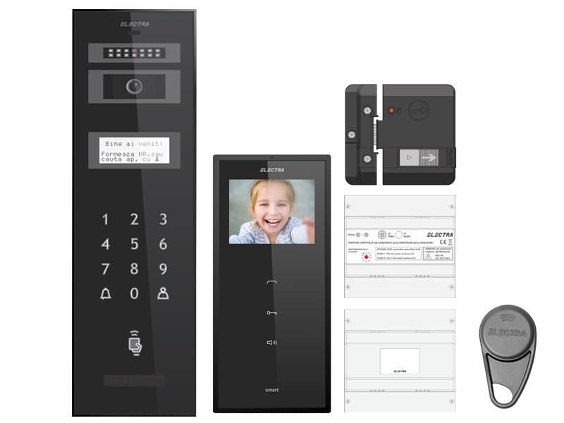 Videointerfon Electra pentru bloc 10 apartamente