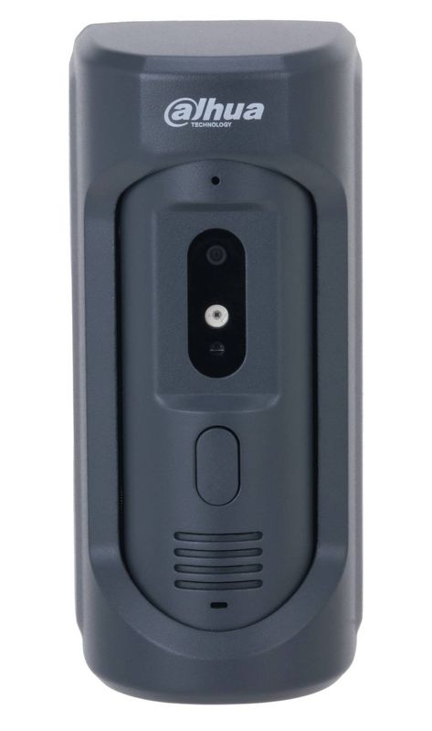 Videointerfon IP de exterior Dahua VTO2101E-P-S2, 2 MP, 2.8 mm, IR, difuzor incorporat, PoE, IP65, IK10, montaj aparent